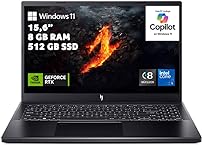 Acer Laptop Gaming Nitro V15 Modelo 2024 | Nvidia GeForce RTX 4050 | Core i5 13th 8 Núcleos | 8 GB RAM | 512 GB SSD | Panel IPS de 15.6" FHD | Garantía en México