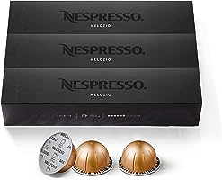 Nespresso Capsules Vertuo, Melozio, Medium Roast Coffee, 30-Count Coffee Pods, Brews 7.77 fl. oz.