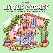 Little Corner: Coloring Book for Adults and Teens, Super Cute Designs of Cozy, Hygge Spaces for Relaxation