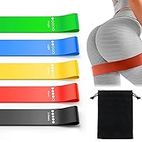 Banda De Resistencia 5PCS, EASYTAO Ligas de Resistencia Ejercicio Yoga Kit, Material BPE, con Bolsa y Manual