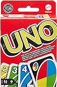 Mattel Games UNO Family Card Game, with 112 Cards in a Sturdy Storage Tin, Travel-Friendly, Makes a Great Game for 7 Year Olds and Up​