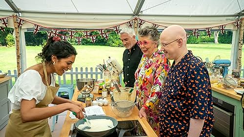 Matt Lucas, Crystelle Pereira, Prue Leith, and Paul Hollywood in The Great British Baking Show (2010)