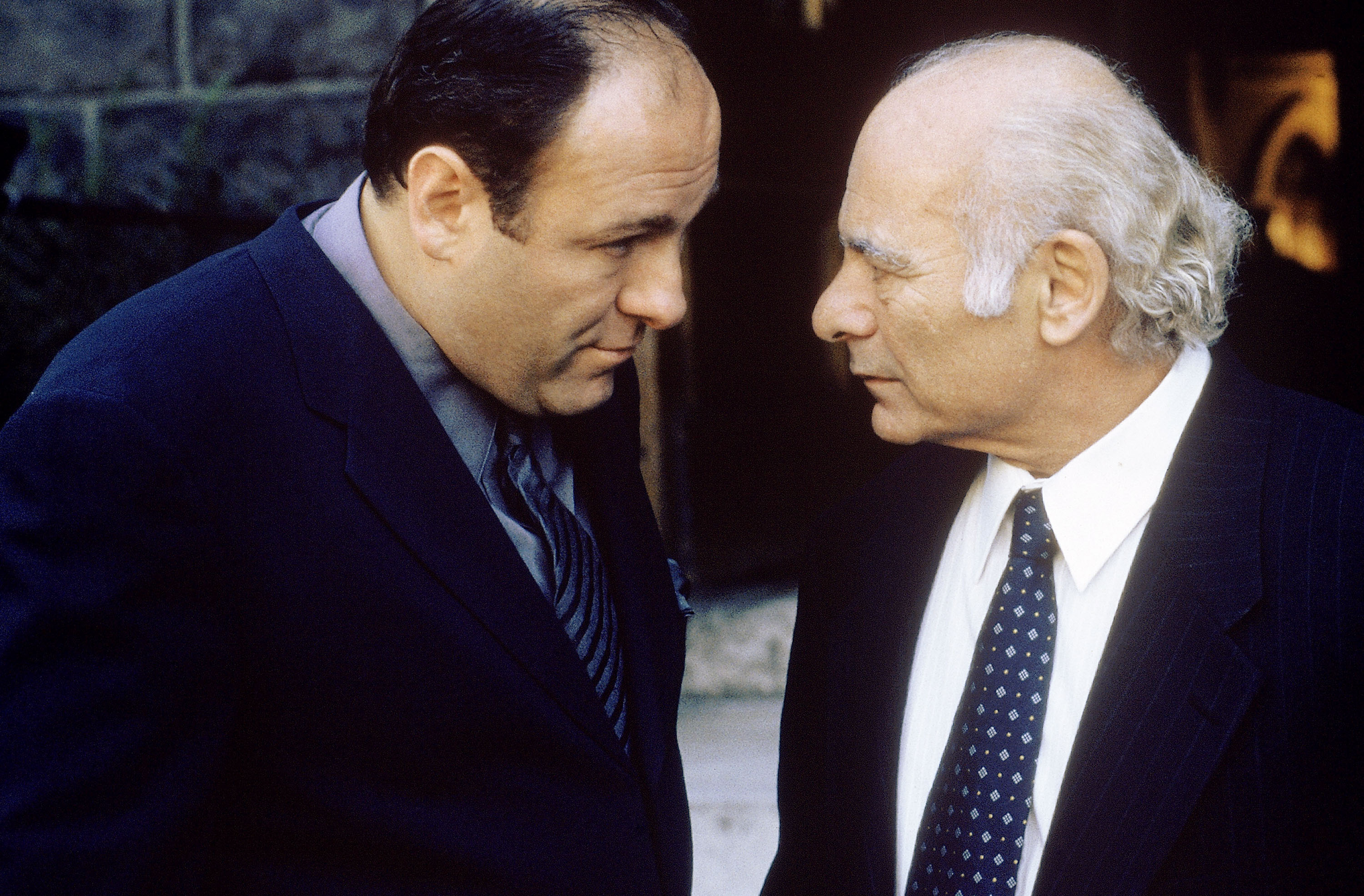 James Gandolfini and Burt Young in The Sopranos (1999)