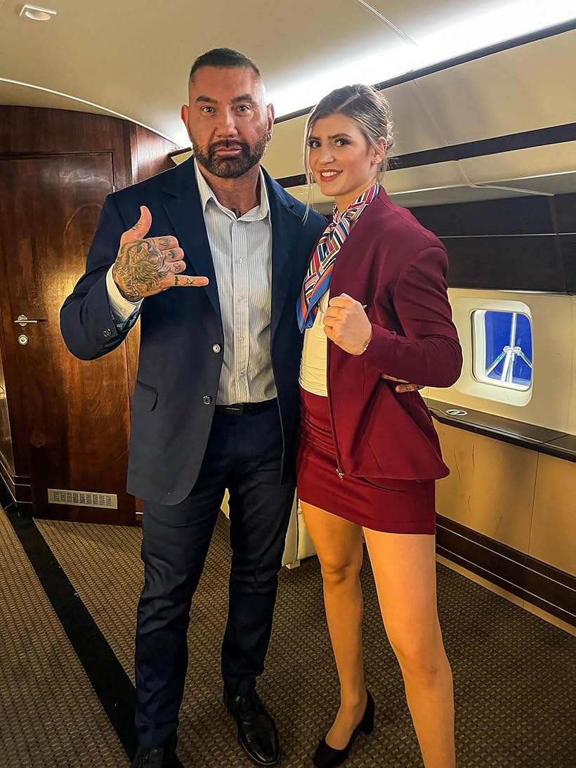 Dave Bautista and Aurélia Agel in My Spy The Eternal City (2024)