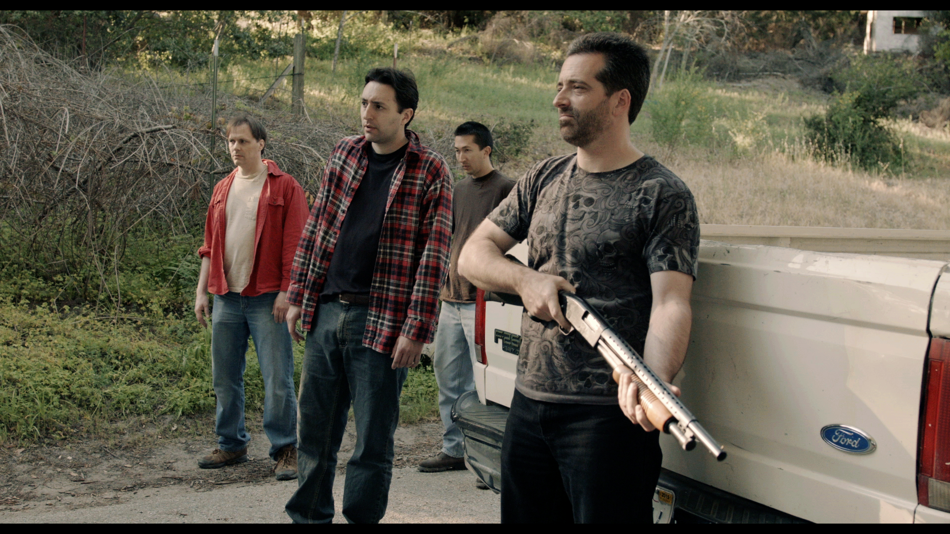 Jeremy Koerner, Michael Fredianelli, Michael Nosé, and Bill Olson in Hunter and the Hunted (2016)