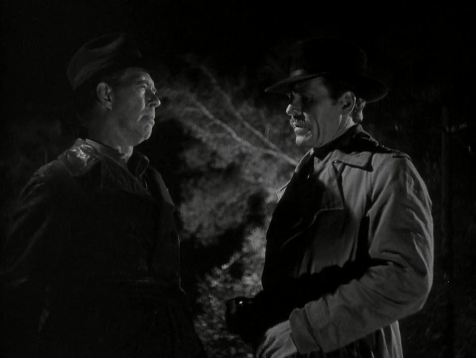 Walter Baldwin and Kenneth MacDonald in The Devil Commands (1941)