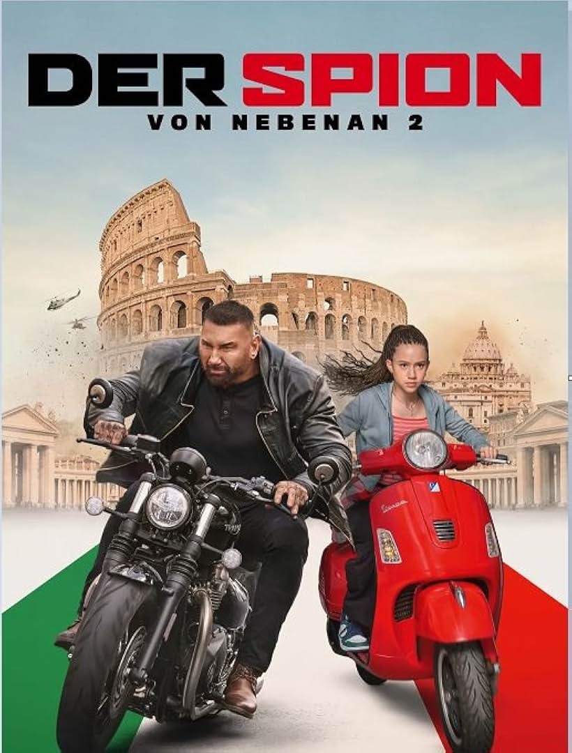 Dave Bautista and Chloe Coleman in My Spy The Eternal City (2024)