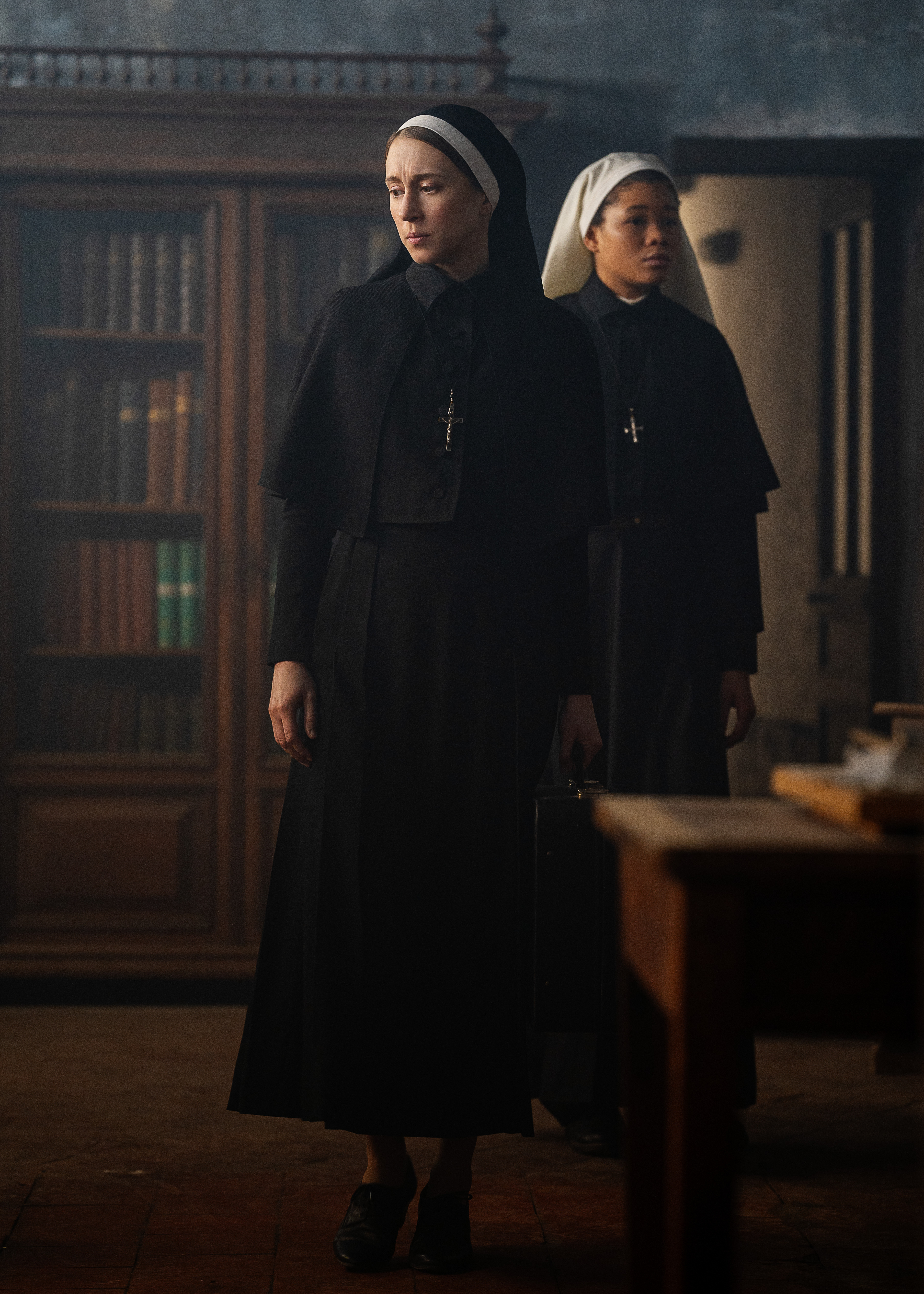 Taissa Farmiga and Storm Reid in The Nun II (2023)