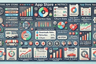 Comprehensive App Store metrics for product managers using the AARRR model