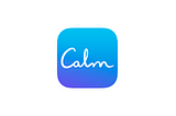 Calm app logo on white background