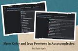 Android Studio — Show Color and Icon Previews in Autocompletion