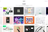 Search for “Confetti” on Dribble shows thousands of UI explorations with confetti dropping from the top of the screen