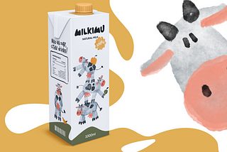 Case Study: Milkimu. Dairy Brand Packaging Design and Marketing Graphics