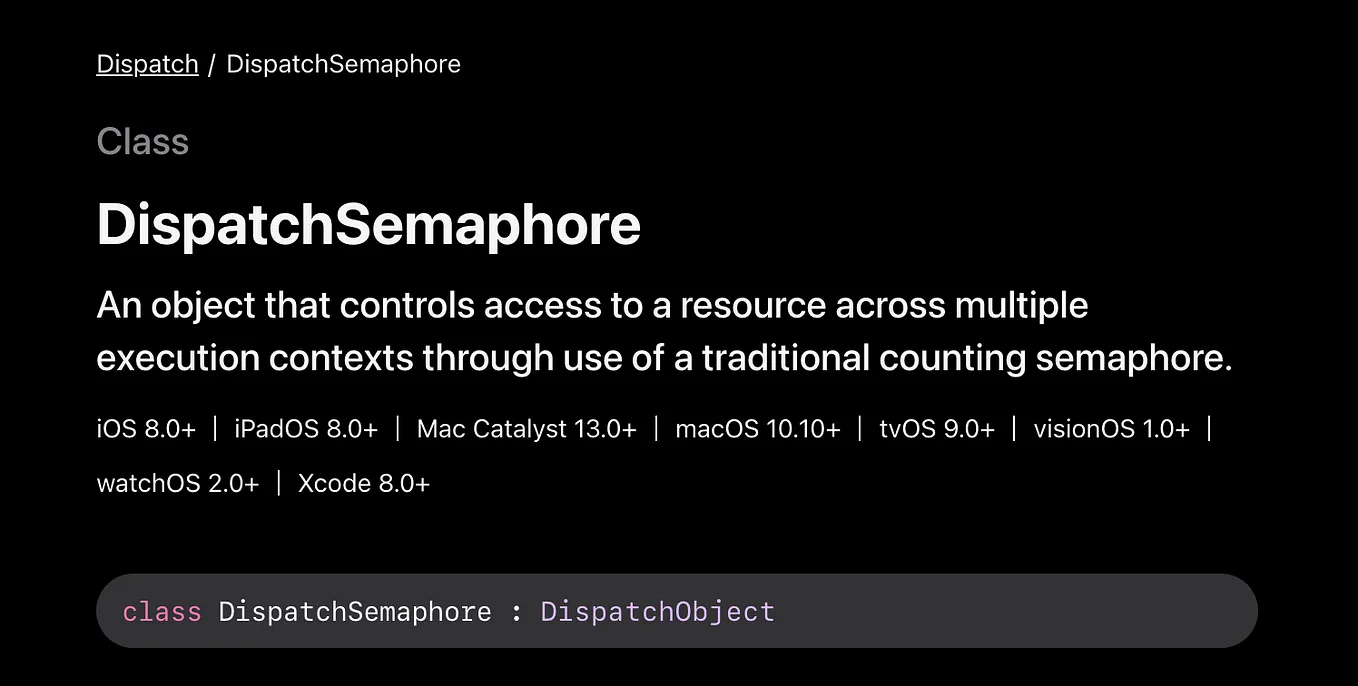 Understanding Semaphore Dispatch in Swift.