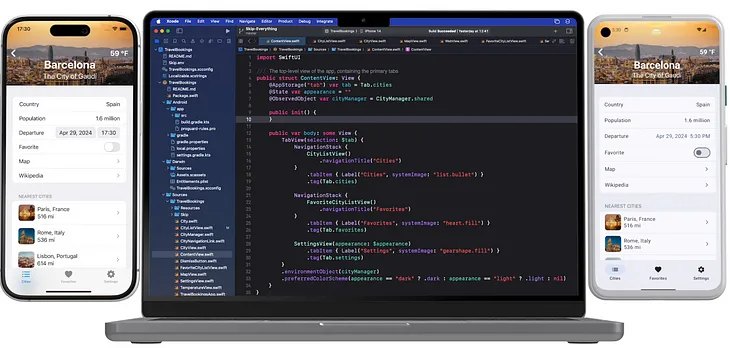 Build Android and iOS apps with SwiftUI