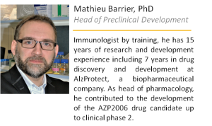 Mathieu Barrier Head of Preclinical Development MElkin Pharmaceuticals