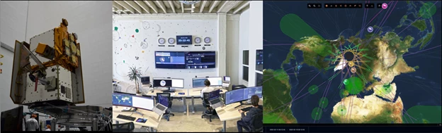 Loft satellite, satellite control center in San Francisco, satellite control U I.