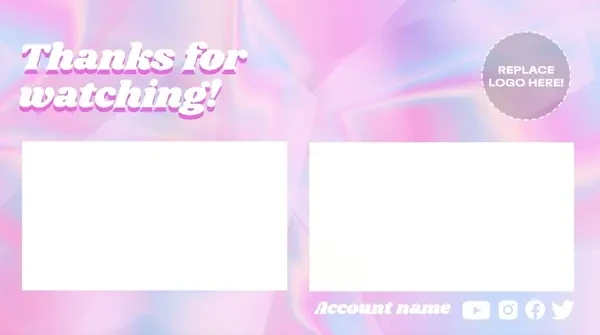 Pastel Youtube outro card Pastel Youtube outro card