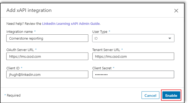 linkedin-learning-enable-xapi-keys-screen