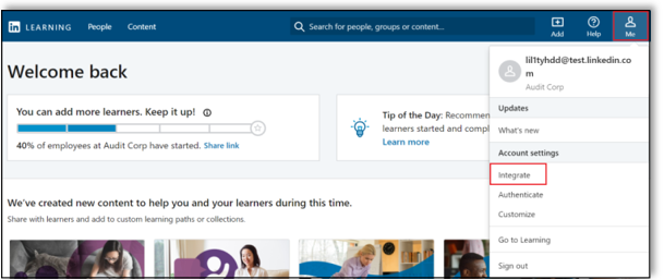 linkedin-learning-integrations-navigation-screen