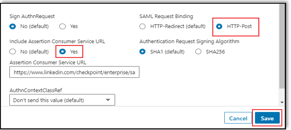 linkedin-learning-sso-settings-screen