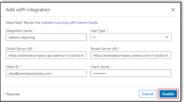 linkedin-learning-enable-xapi-reporting-screen