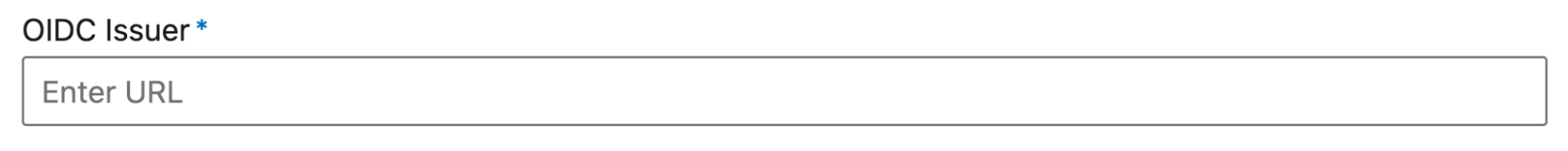 OIDC Issuer Field