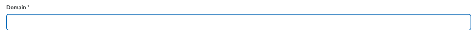 D2L Domain Field