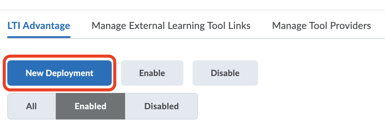 LTI Advantage New Deployments