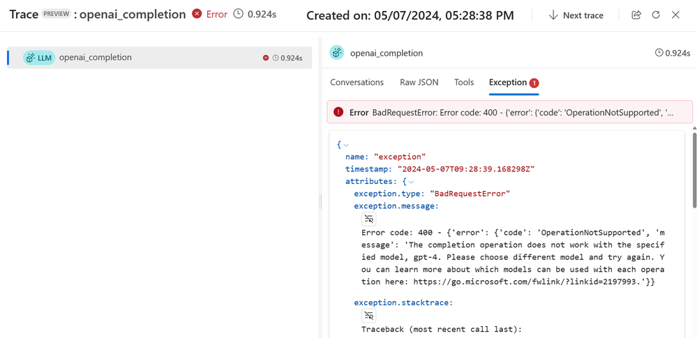 Basic debugging in trace