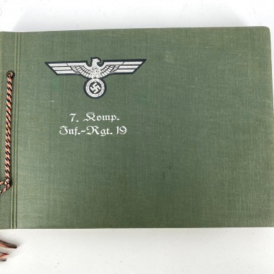 Heer Infantry 19th regiment photo album - Vintage German Third Reich Art