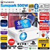 Vankyo Sunspark 500W Android TV 1080P Destekli Projeksiyon Cihazı 5G Wi-Fi 5.1 Bluetooth - LCD LED - 240 inç Yansıtma