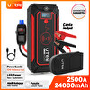 Utrai Jstar 4 24000 mAh 2500A Jump Starter Taşınabilir Akü Takviye Cihazı (Kablosuz Şarj+Pusula+Çanta+LED Lamba+Powerbank)