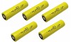 Sertec 18650 3.7V 2600 mAh 5C Li-Ion Başlıksız Sarı Şarj Edilebilir Pil 5 Adet