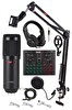 Lastvoice BM800 Live Head Set Efektli Ses Kartı Mikrofon Kulaklık Stand Kayıt Canlı Yayın Seti (PC Ve Telefon)