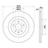 Hella Pagid A4/A5/A6/A7 Pro Kaplamalı Arka Di̇sk - 8DD 355 118-021