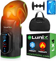 Lunix LX4 Isı ve Sıkıştırmalı Şarj Edilebilir Diz Masaj Aleti - Yeşil