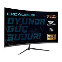 Casper Excalibur M.E238FHD-G 23.8" 200 Hz 1 ms 300 Nit Curved FreeSync + G-Sync Full HD LED Gaming Monitör