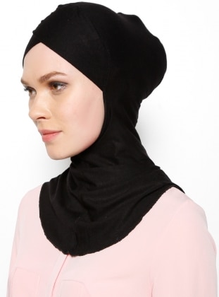 Big Hijab Cross Undercap Black