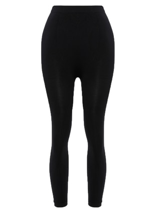 Seamless Corset Leggings Black