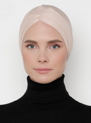 Beige - Plain - Bonnet - Tuva Bone