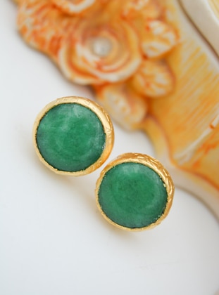 Green - Earring - Stoneage