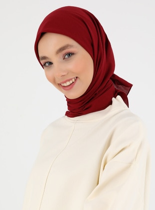 Organic Pure Cotton Scarf - Burgundy - Tuva