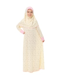  Yellow Girls` Prayer Dress