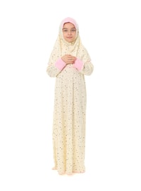  Yellow Girls` Prayer Dress