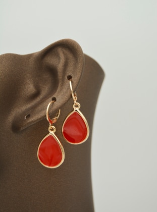 Red - Earring - Artbutika