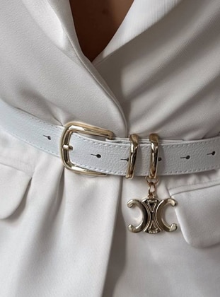 White - Belt - im Design