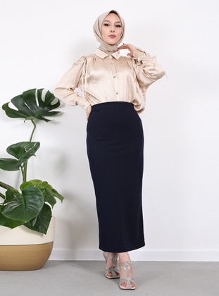 Navy Blue - Skirt - Vav