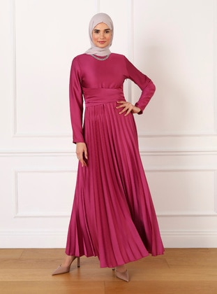 Cherry Color - Modest Evening Dress - Refka