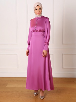 Plum - Modest Evening Dress - Refka